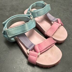 Crewcuts Pastel Velcro Sandals in Pink, Lavender & Mint